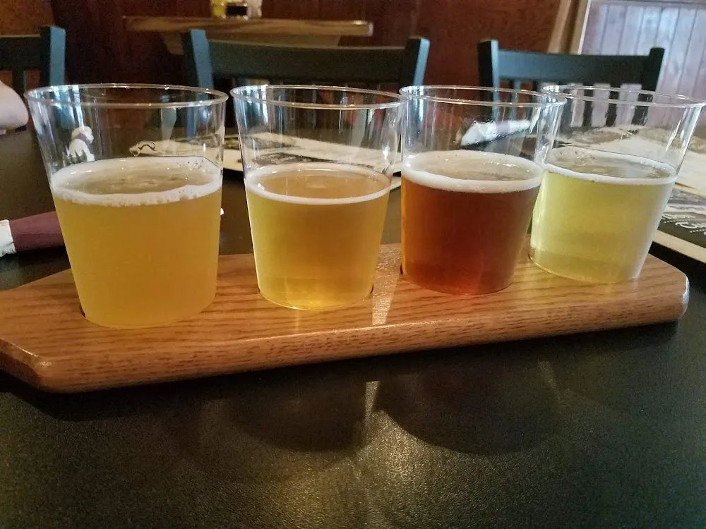 Flight of Beers During a Tap Takeover