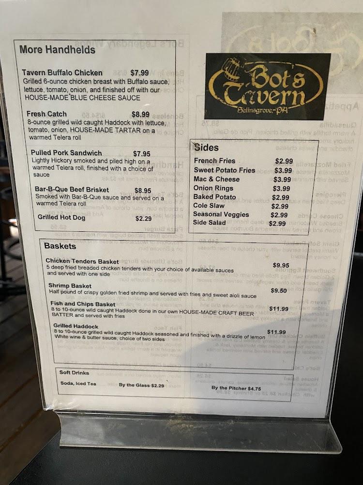 Bot's Tavern Menu image 3