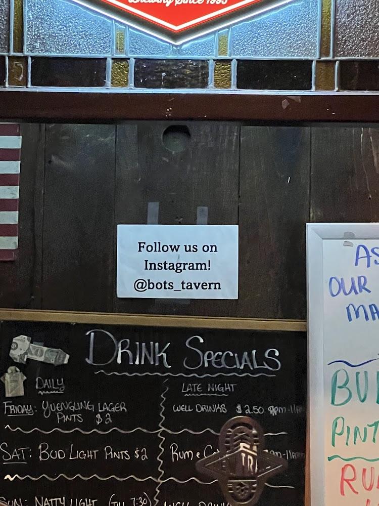 Bot's Tavern Menu image 4